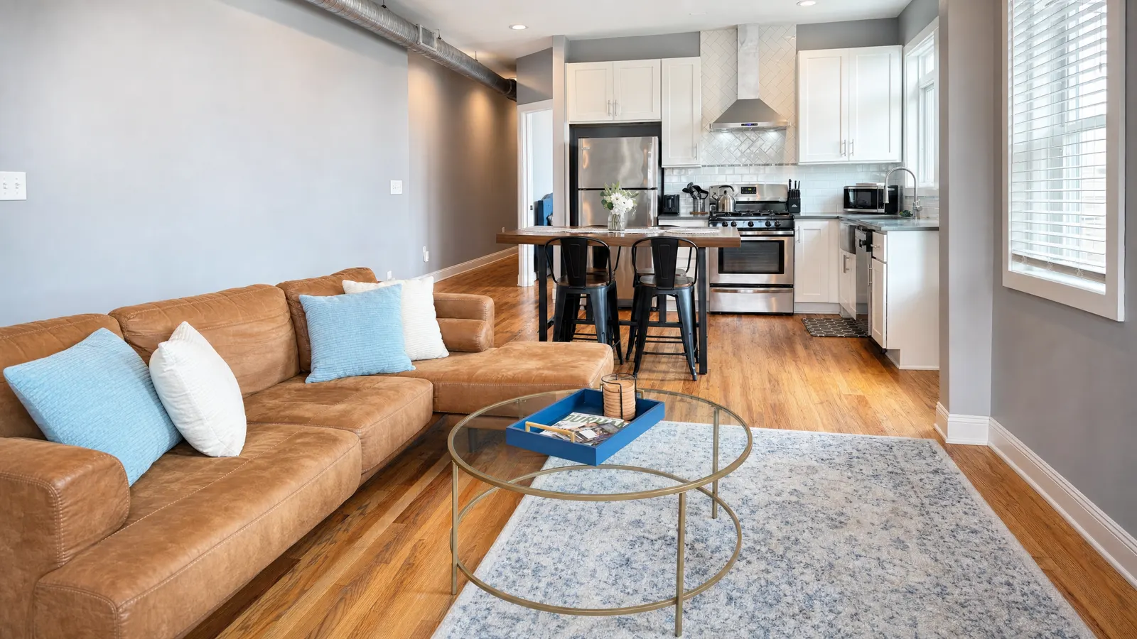 The Skyline Loft living room